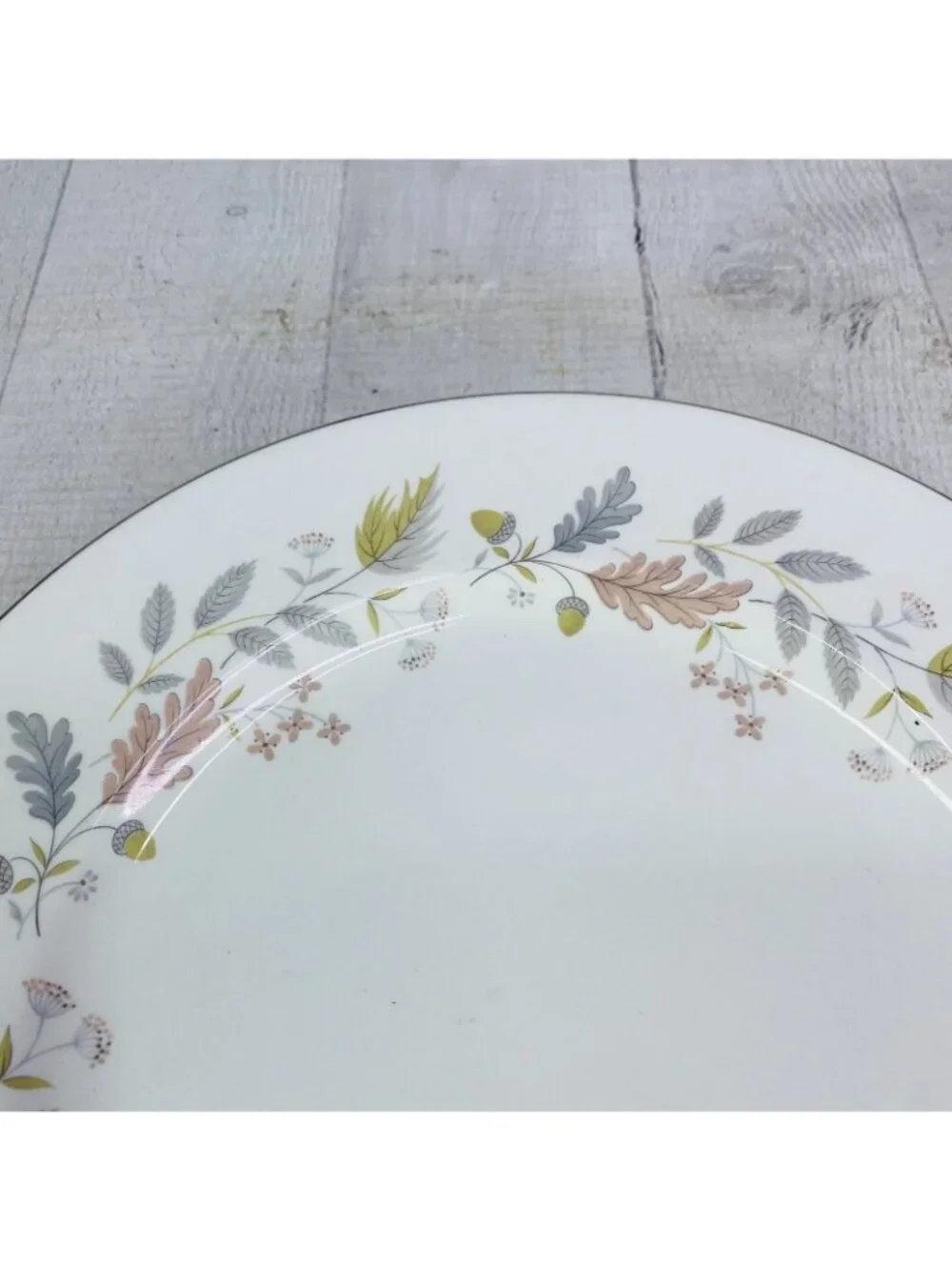Johnson Brothers LYNTON OLDER SNOWHITE Floral England China Dinner Plate Set 4